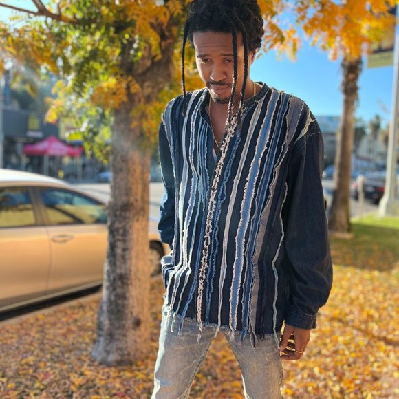 Kapital Reconstructed Patchwork Denim Shirt - Picture 10 of 10